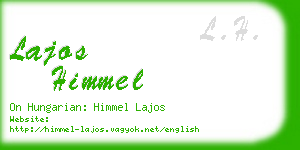 lajos himmel business card